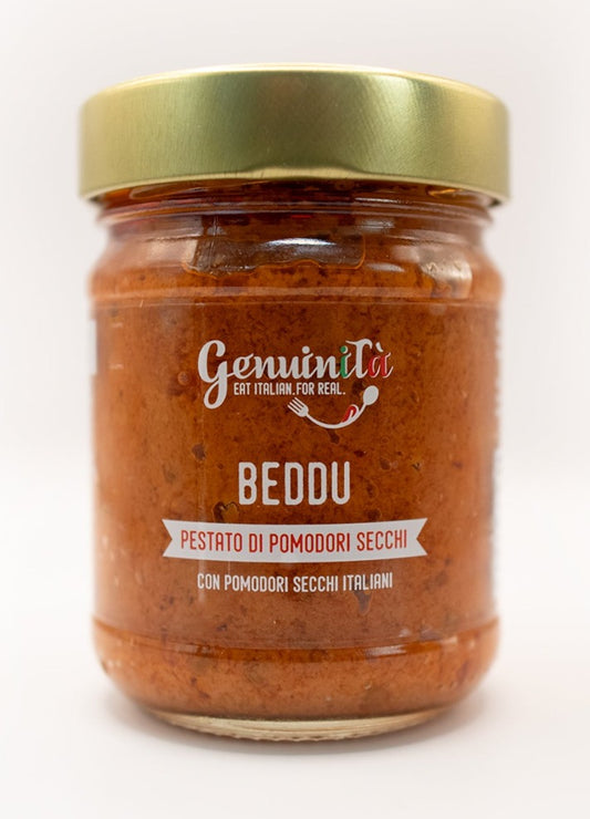 BEDDU, Sun-dried tomatoes pesto 212ml - BEDDU Pestato di pomodorini secchi 212 ml